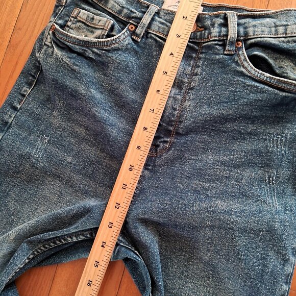 Ardene high-waisted straight-leg jeans size - Picture 8 of 12